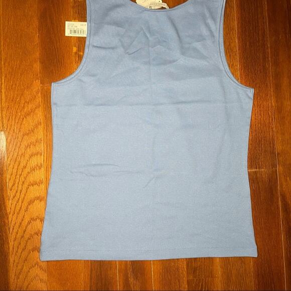 Joan Vass Tank Top Light Blue Size 3 (16/18) NWT - Picture 3 of 7